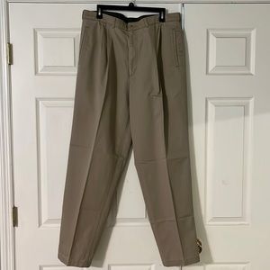 Savane pleat front khaki slacks size 38x32.5